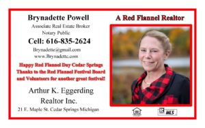 Brynadette Powell Red Flannel Ad 2021