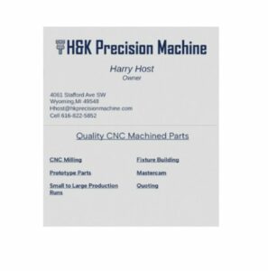 H & K Percision Machine 2024 ad