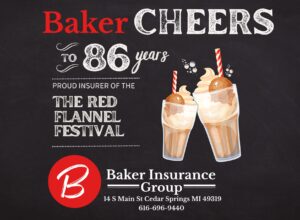 2025 Baker Insurance Group - Red Flannel Ad